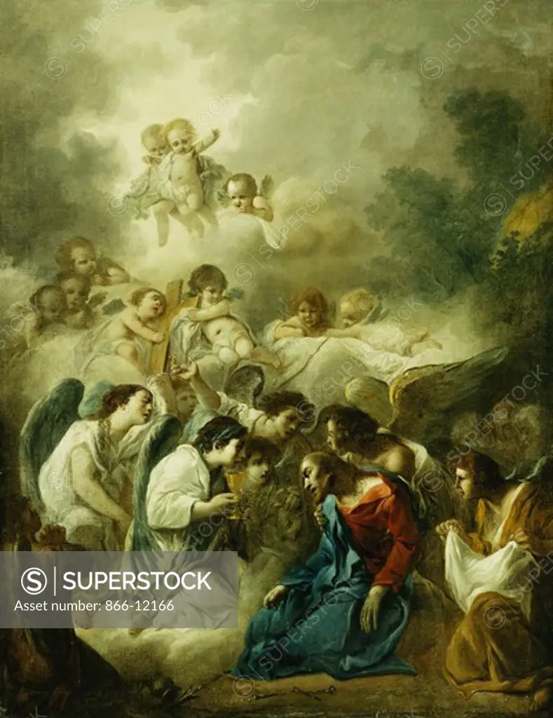 The Agony in the Garden. French School (circa 1770). Oil on canvas. 102.2 x 76.8cm.