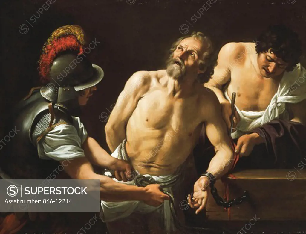 The Martyrdom of Saint Bartholomew. Sisto Badalocchio (1585-1647). Oil on canvas. 119.3 x 155.5cm.