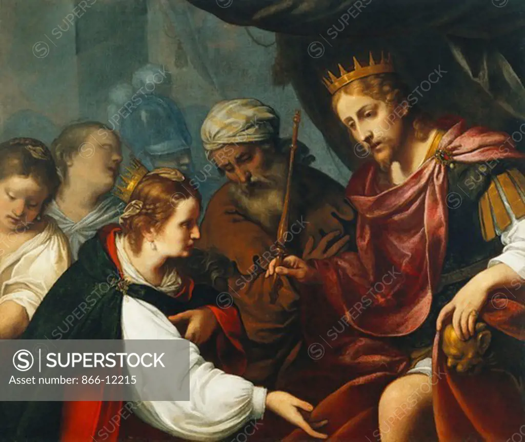 Esther Before Ahasuerus. Carlo Ceresa (1609-1679). Oil on canvas. 98 x 118cm.