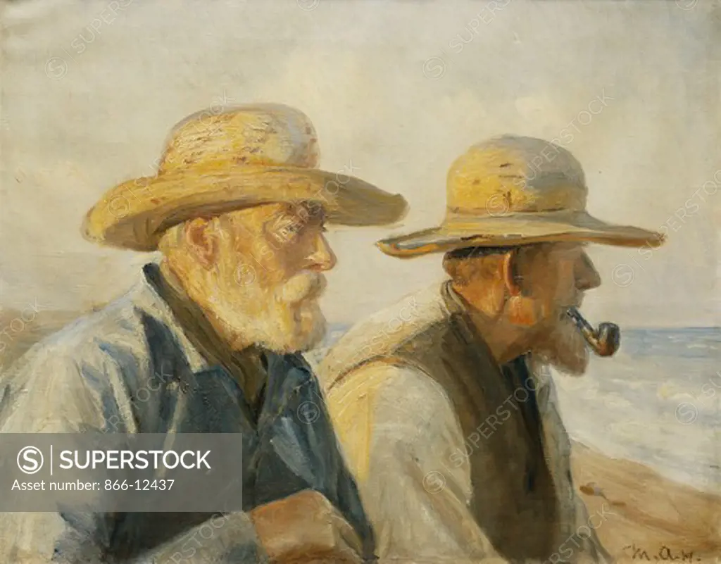 The Old Fishermen. Michael Ancher (1849-1927). Oil on canvas. 63.5 x 78.5cm