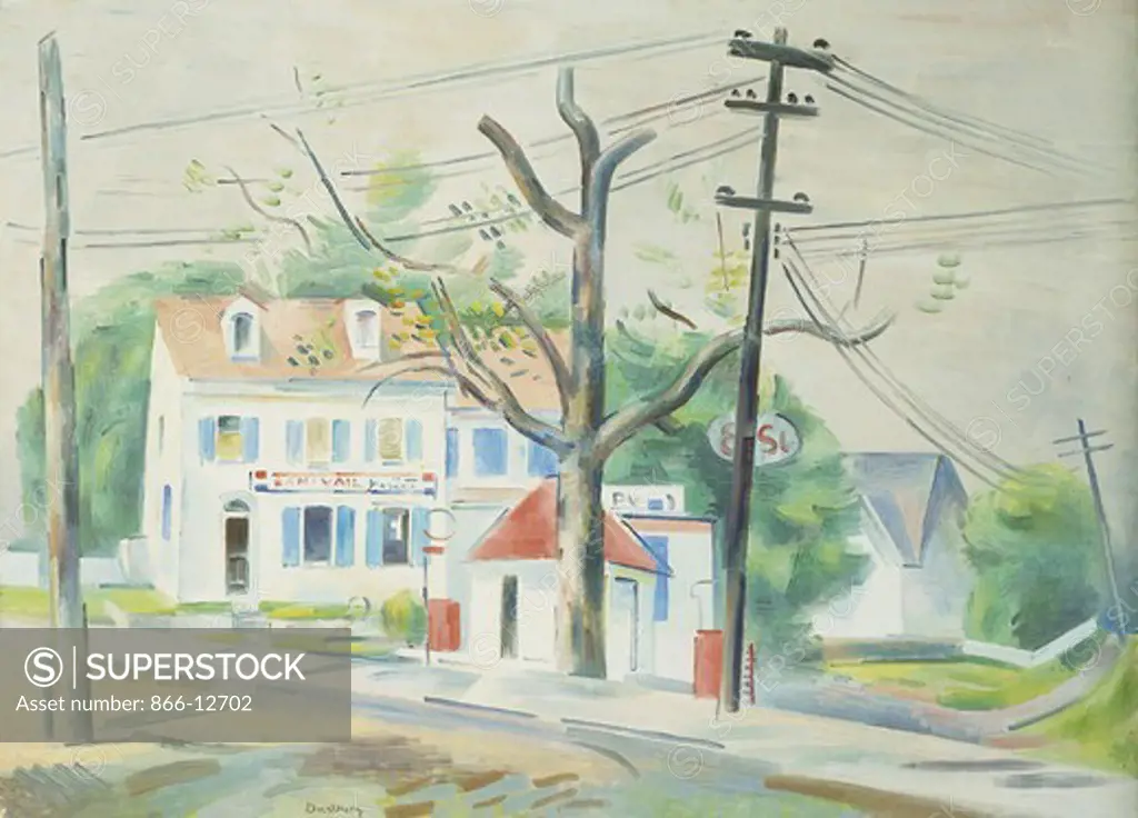 Gas Station. Andrew Dasburg (1887-1979). Oil on canvas. 55.8 x 76.8cm