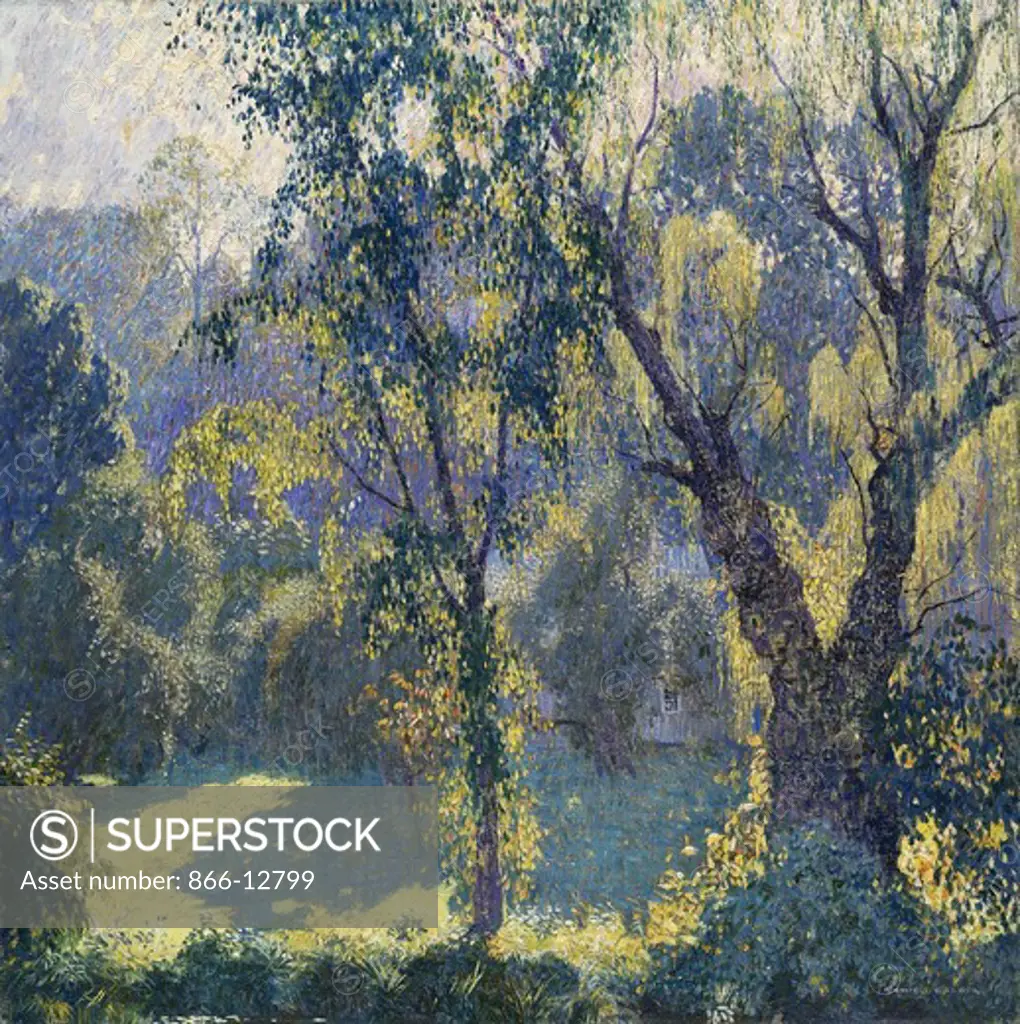 Summer Fantasy.  Daniel Garber (1880-1958). Oil on canvas. Painted in 1916. 77 x 76.4cm