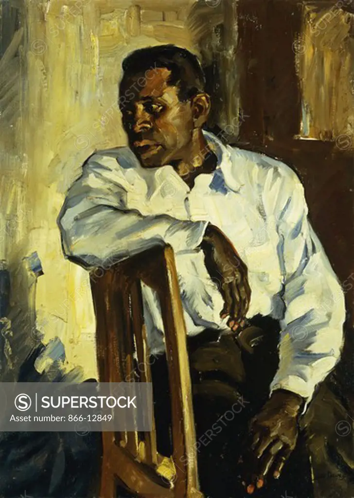 Portrait of Paul Robeson. Randall Davey (1887-1964). Oil on canvas. 82 x 58.5cm