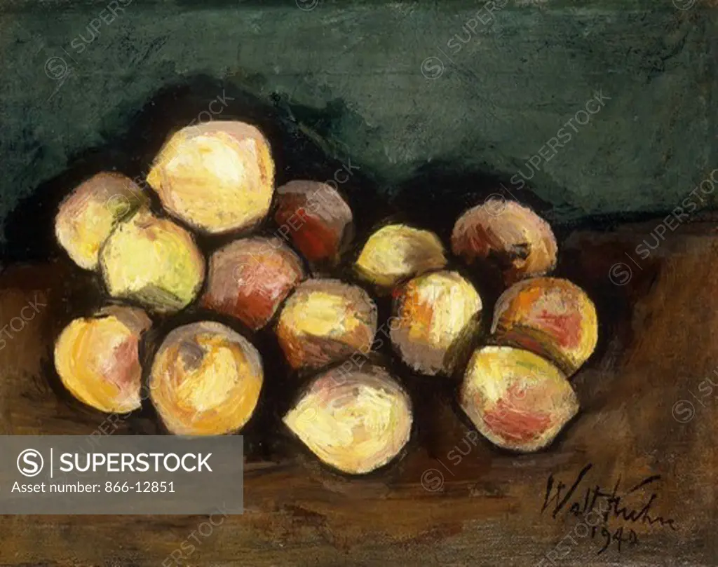 Peaches. Walt Kuhn (1880-1949) . Oil on canvas, 1940. 31 x 38.5cm