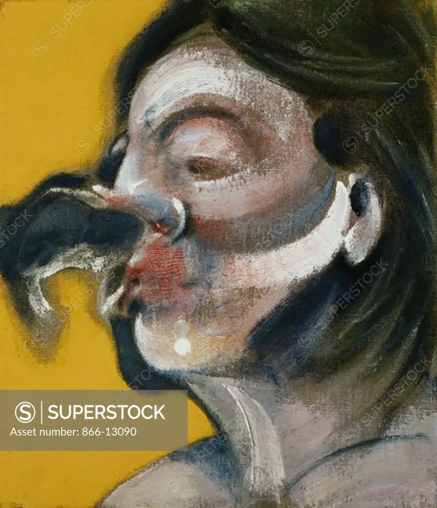 Portrait of Isabel Rawsthorne. Francis Bacon (1909-1992). Oil on canvas. Dated 1971. 35.5 x 30.5cm.