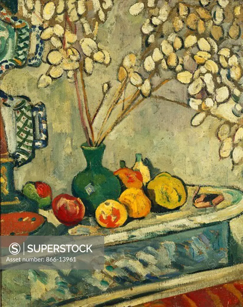 Currency of the Pope and Fruit; Monnaie du Pape et Fruits. Louis Valtat (1869-1952). Oil on canvas. Painted circa 1904-1905. 81 x 65cm.