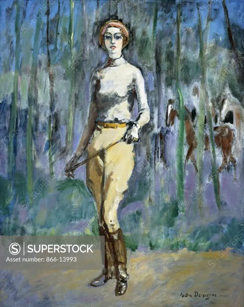 L' Amazone.  Kees Van Dongen (1877-1968). Oil on canvas. Painted c. 1930. 100 x 80cm
