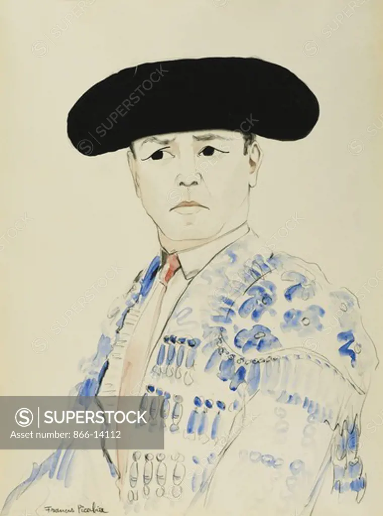 The Matador Gitanillo de Triana; Le Toreador Gitanillo de Triana. Francis Picabia (1879-1953). Pencil and watercolour on paper. 59 x 43.8cm.