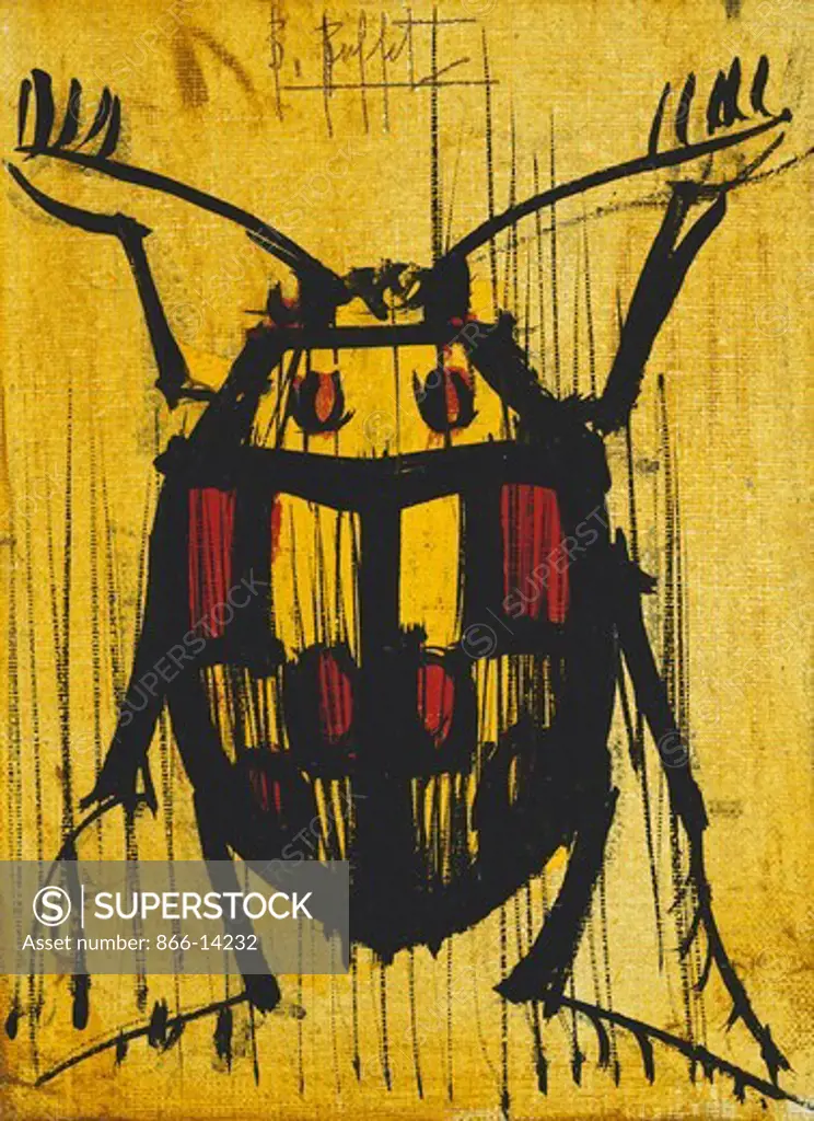 Ladybug; La Coccinelle. Bernard Buffet (1928-1999). Oil on canvas. 22 x 16.5cm.