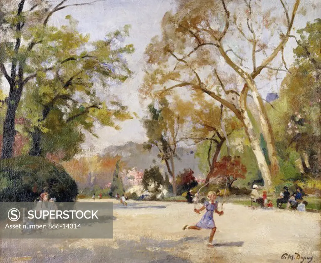 Children in Parc Monceau; Enfants au Parc Monceau. Paul-Michel Dupuy (1869-1949). Oil on canvas. 50 x 61cm