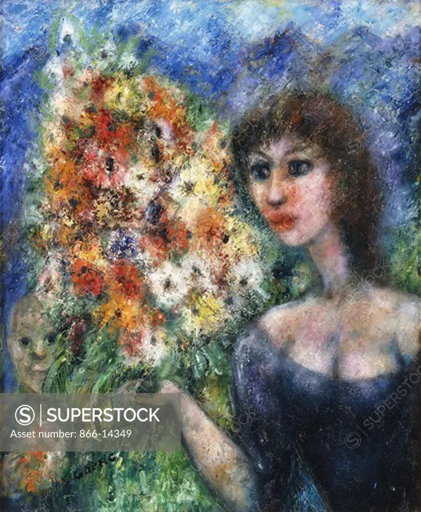 Picking Flowers in the Esterel; Cueillette de Fleurs dans l'Esterel. Edouard Joseph Goerg (1893-1969). Oil on canvas. Signed and dated 1959. 66 x 54.6cm.