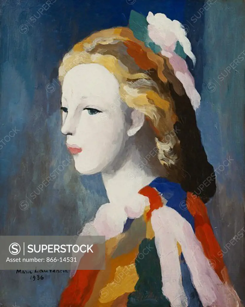 Francine Bessy. Marie Laurencin (1885-1956). Oil on canvas. Painted in 1936. 43.2 x 35.5cm.