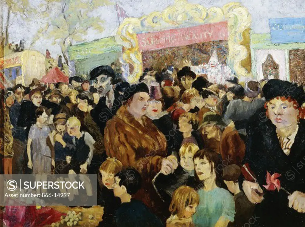 The Fair. Steven Spurrier (1878-1961). Oil on canvas. 15.25 x 20in