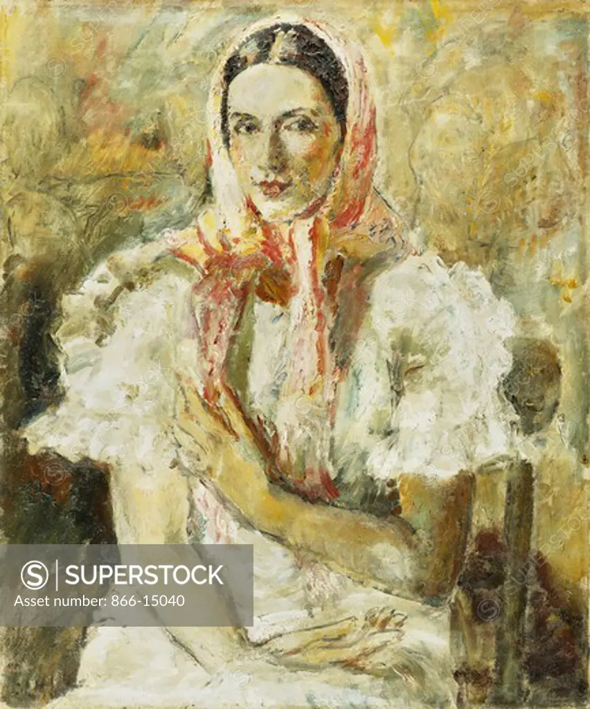 Russian Peasant Girl, Olga Eliena. Ethel Walker (1861-1951). Oil on canvas. 75 x 62cm