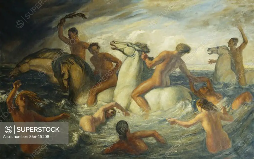 The Sea Race. Harry Morley (1881-1943). Oil on canvas. 85 x 134.5cm