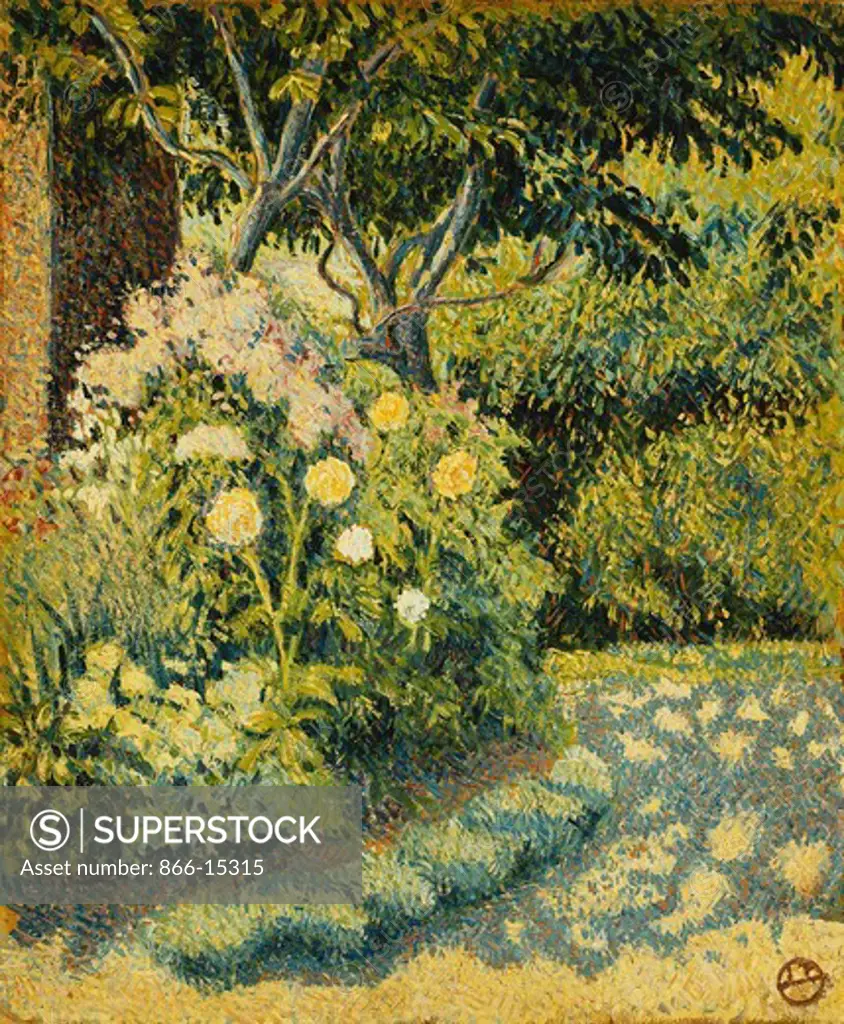 The Garden Path; Le Sentir du Jardin. Lucien Pissarro (1863-1944). Oil on canvas. Painted in 1889. 46 x 38.5cm