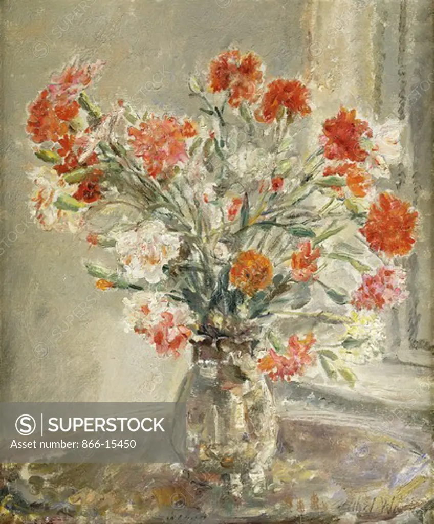 Carnations. Ethel Walker (1861-1951). Oil on canvas. 24 x 20in
