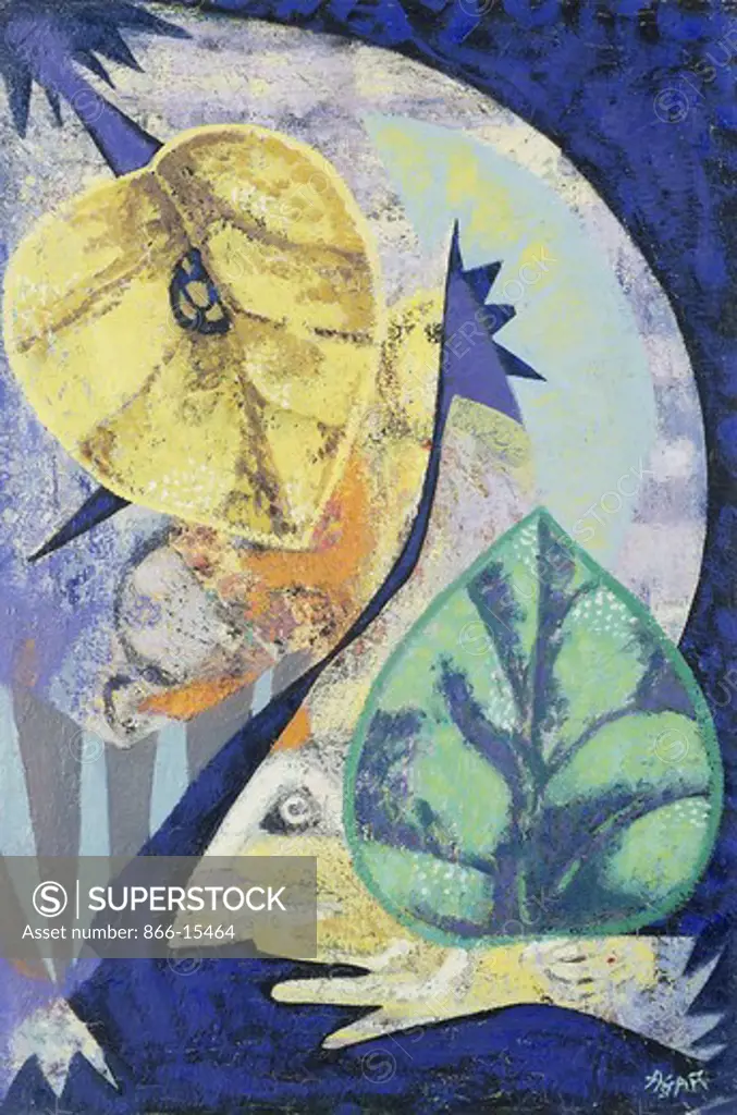 Edith Sitwell the Sorceress. Eileen Agar (1899-1991). Oil on canvas. Dated 1960. 22 x 15in