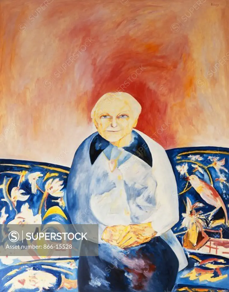 My Grandmother. John Bellany (b.1942). Oil on canvas. Painted in March 1985. 147 x 117cm