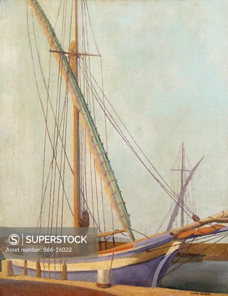 Concarneau Harbour. John Cosmo Clark (1897-1967). Oil on canvas. 20 x 16in