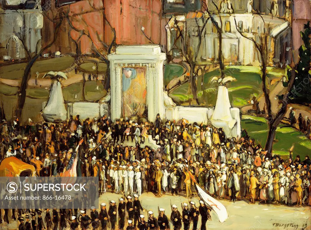 Armistice Day Celebration. Theresa Ferber Bernstein (1890-2002). Oil on canvas. 76.5 x 102cm.