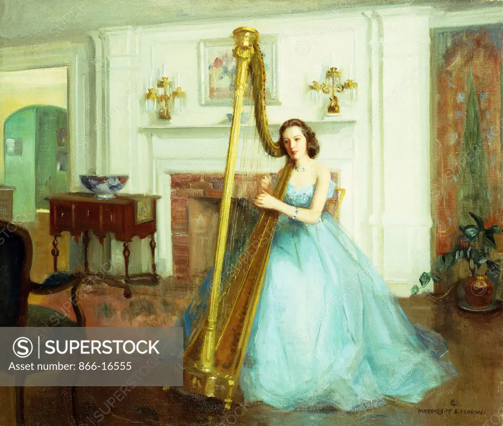 Before the Recital. Marguerite Stuber Pearson (1898-1978). Oil on canvas. 63.5 x 76.2cm.