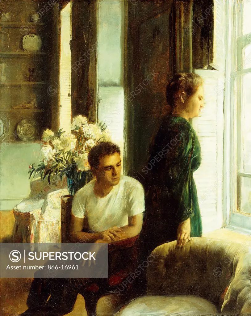 The Window. John Koch (1909-1978). Oil on canvas. 51.4 x 41cm.