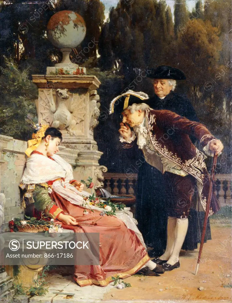 The Sleeping Beauty; La Bella Addormentata. Willem Johannes Martens (1838-1895). Oil on panel. 46 x 36.2cm.