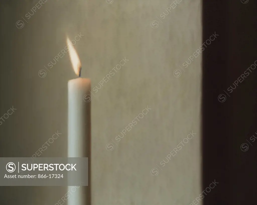 Candle; Kerze. Gerhard Richter (b.1932). Oil on canvas. Painted in 1982. 80 x 100cm.