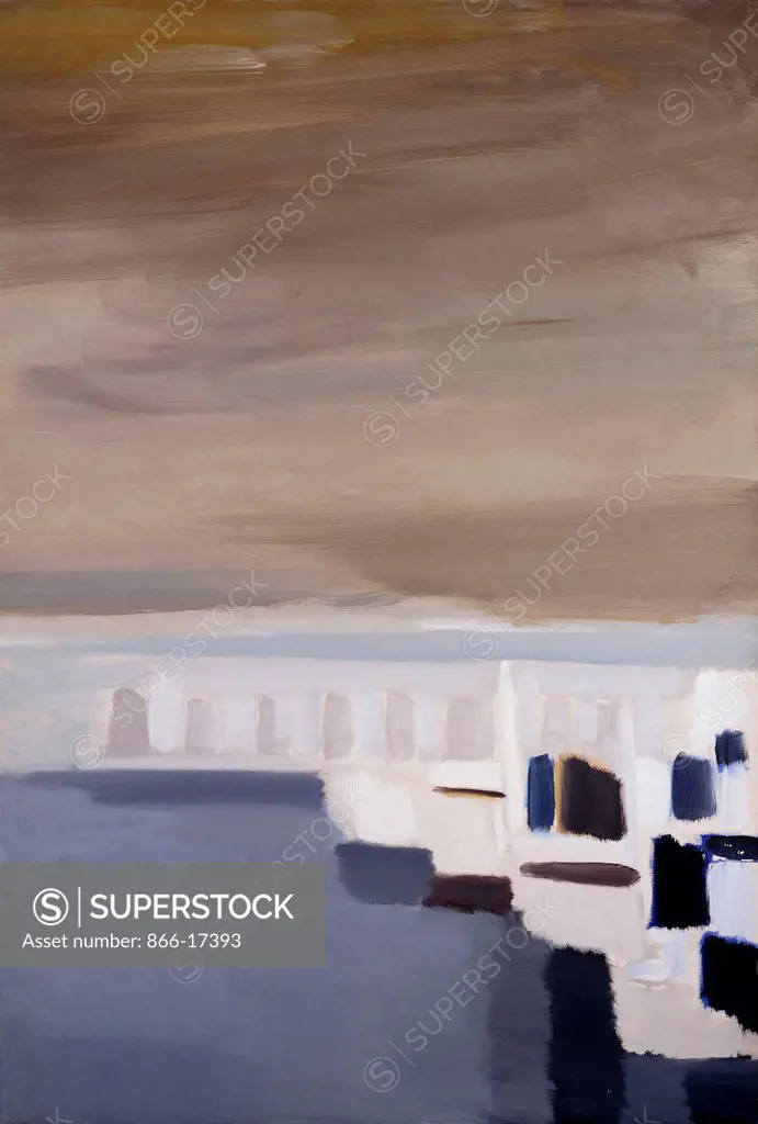 Port d'Antibes. Nicholas de Stael (1914-1955). Oil on canvas. Painted in 1954. 130 x 89cm.