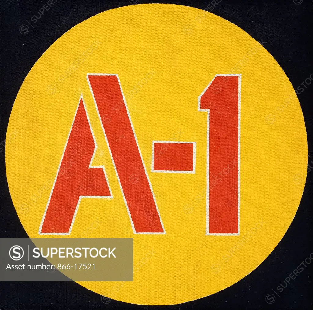 A-1. Robert Indiana (b.1928). Acrylic on canvas. Stamped 'R.IND 1962'. 30.5 x 30.5cm.