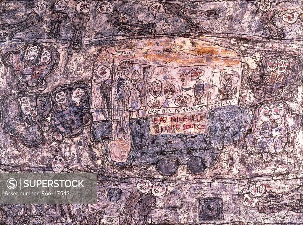 Paris-Montparnasse. Jean Dubuffet (1901-1985). Oil on canvas. Signed and dated 1961. 165 x 220.5cm.