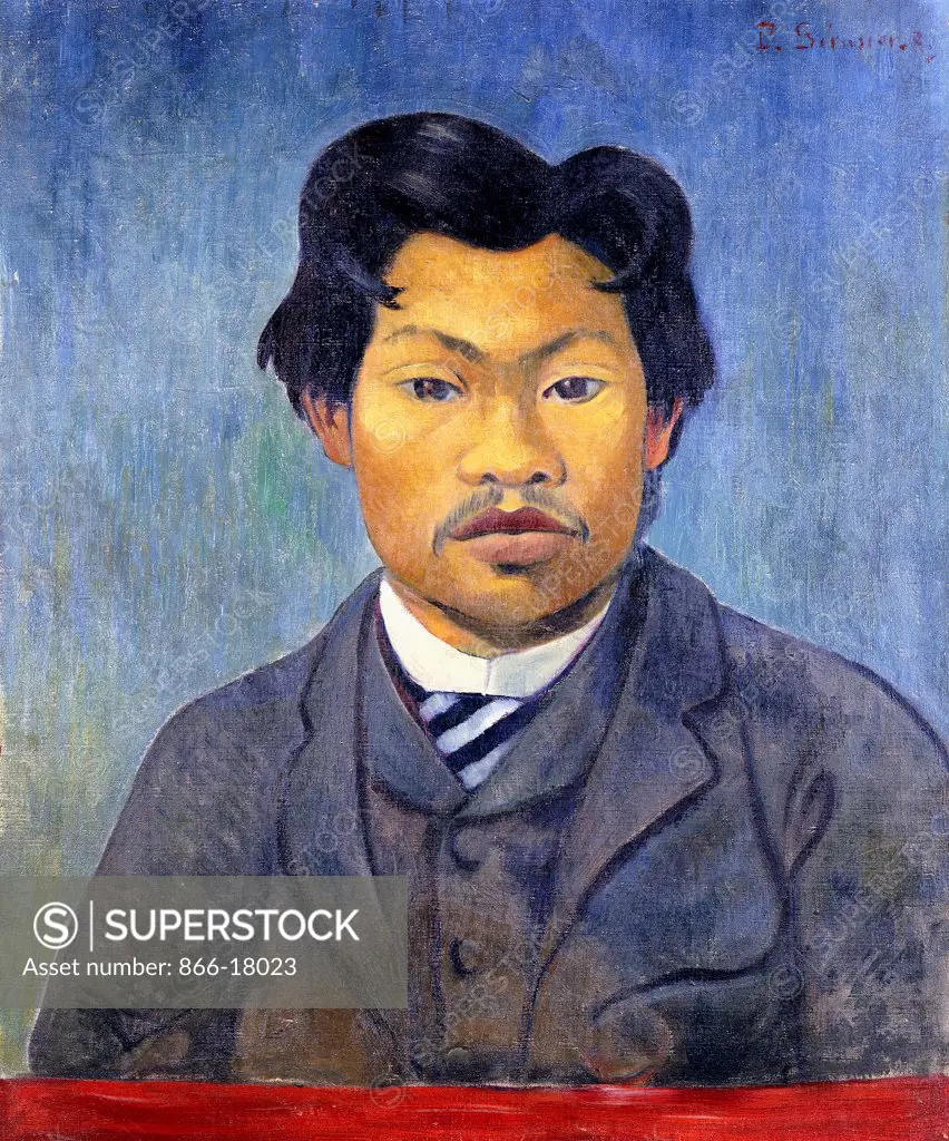Portrait of Mai Chaipp; Portrait de Mai Chaipp. Paul Serusier (1864-1927). Oil on canvas. Painted in 1889. 55 x 46cm.