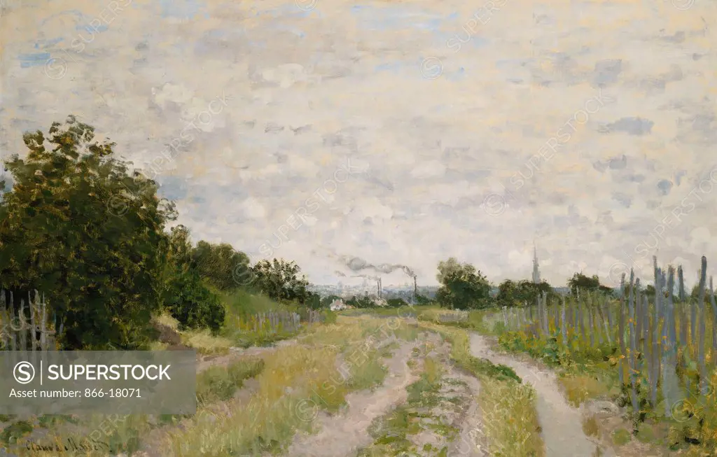 Path through the Vineyards, Argenteuil; Chemin dans les Vignes, Argenteuil. Claude Monet (1840-1926). Oil on canvas. Painted circa 1872. 48 x 75cm.