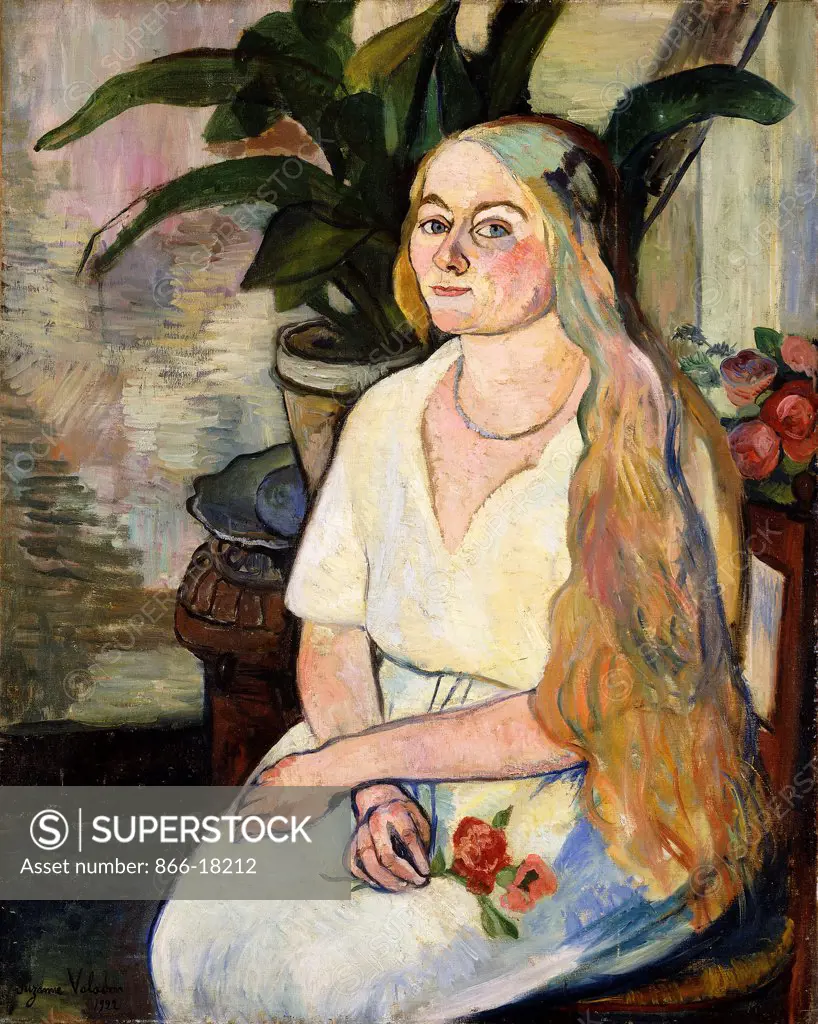 Portrait of Germaine Utter. Suzanne Valadon (1865-1938). Oil on canvas. Painted in 1922. 82 x 64.8cm.