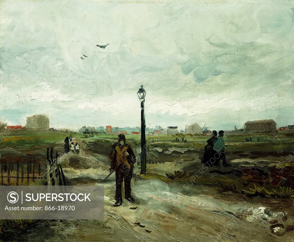 The Outskirts at Paris; Aux Confins de Paris. Vincent van Gogh (1853-1890). Oil on canvas. Painted in Paris, 1886. 45.7 x 54.6cm.
