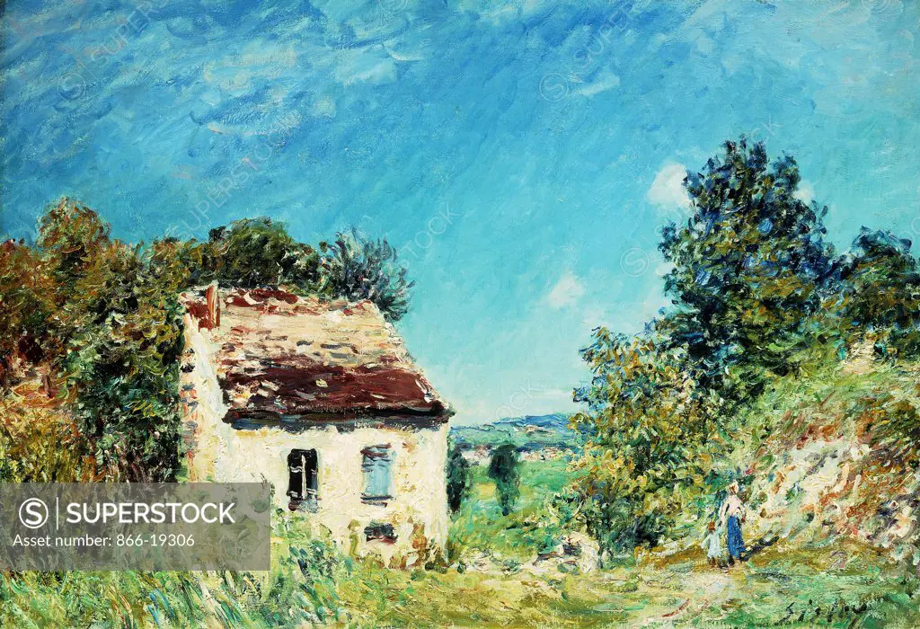 The Abandoned House; La Maison Abandonee. Alfred Sisley (1839-1899). Oil on canvas. Painted in 1887. 38.3 x 55.9cm.