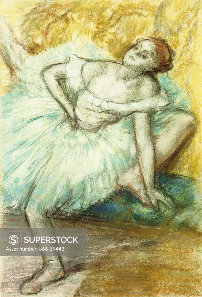 Dancer; Danseuse. Edgar Degas (1834-1917). Pastel on paper. Drawn 1897-1900. 52.6 x 35cm.