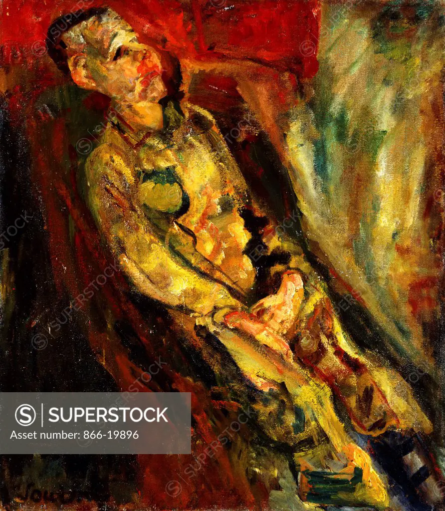 Man Sitting; Homme Assis. Chaim Soutine (1894-1943). Oil on canvas. Painted circa 1923. 60 x 52cm.