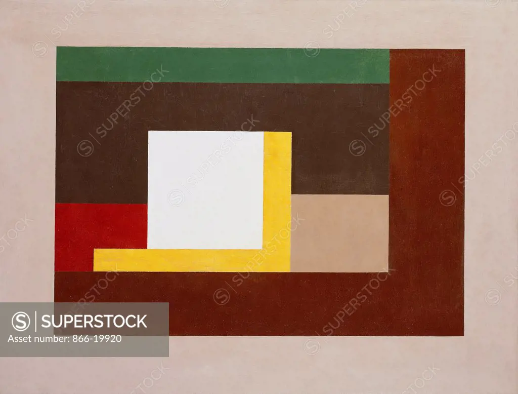 1939 (Composition). Ben Nicholson (1894-1982). Oil on canvas stretched over wood panel. Signed and dated 1939. 46.5 x 60.5cm.