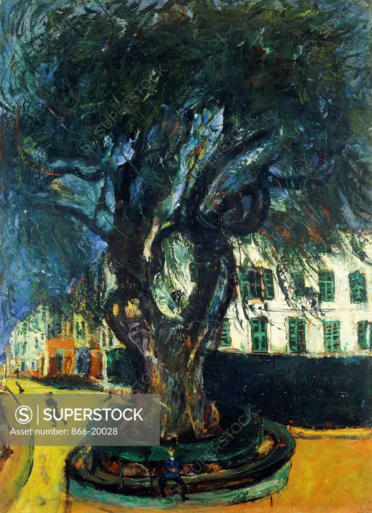 The Tree in Vence; L'Arbre de Vence. Chaim Soutine (1893-1943). Oil on canvas. Painted circa 1929. 81 x 60cm.
