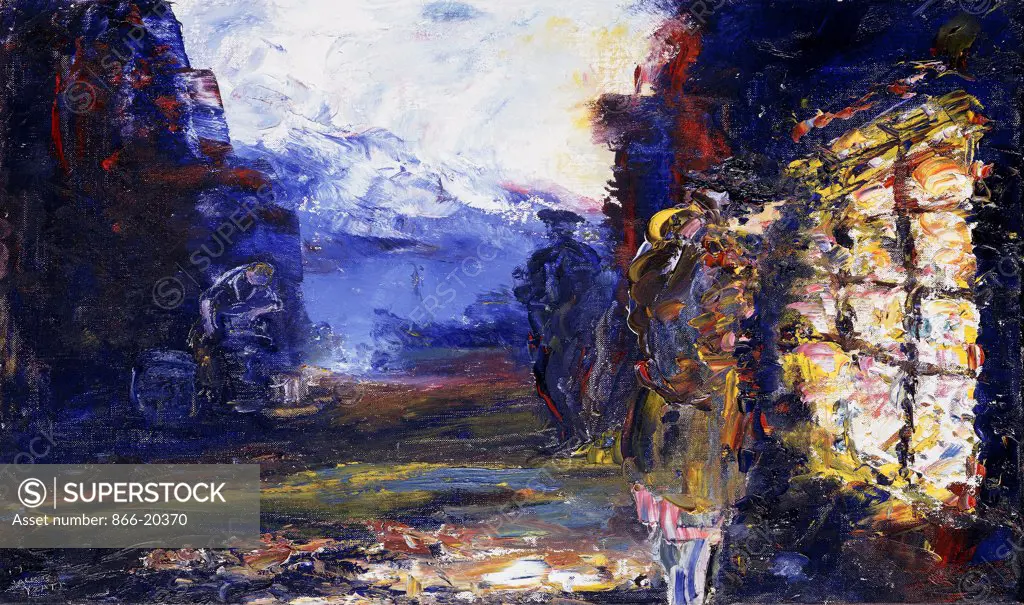 Autumn. Jack Butler Yeats (1871-1957). Oil on canvas. Painted in 1945. 35.5 x 45.8cm.