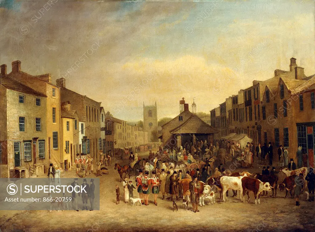 The Skipton Fair of 1830. Thomas Burras of Leeds (1790- 1870). Oil on canvas. 57.1 x 76.1cm.