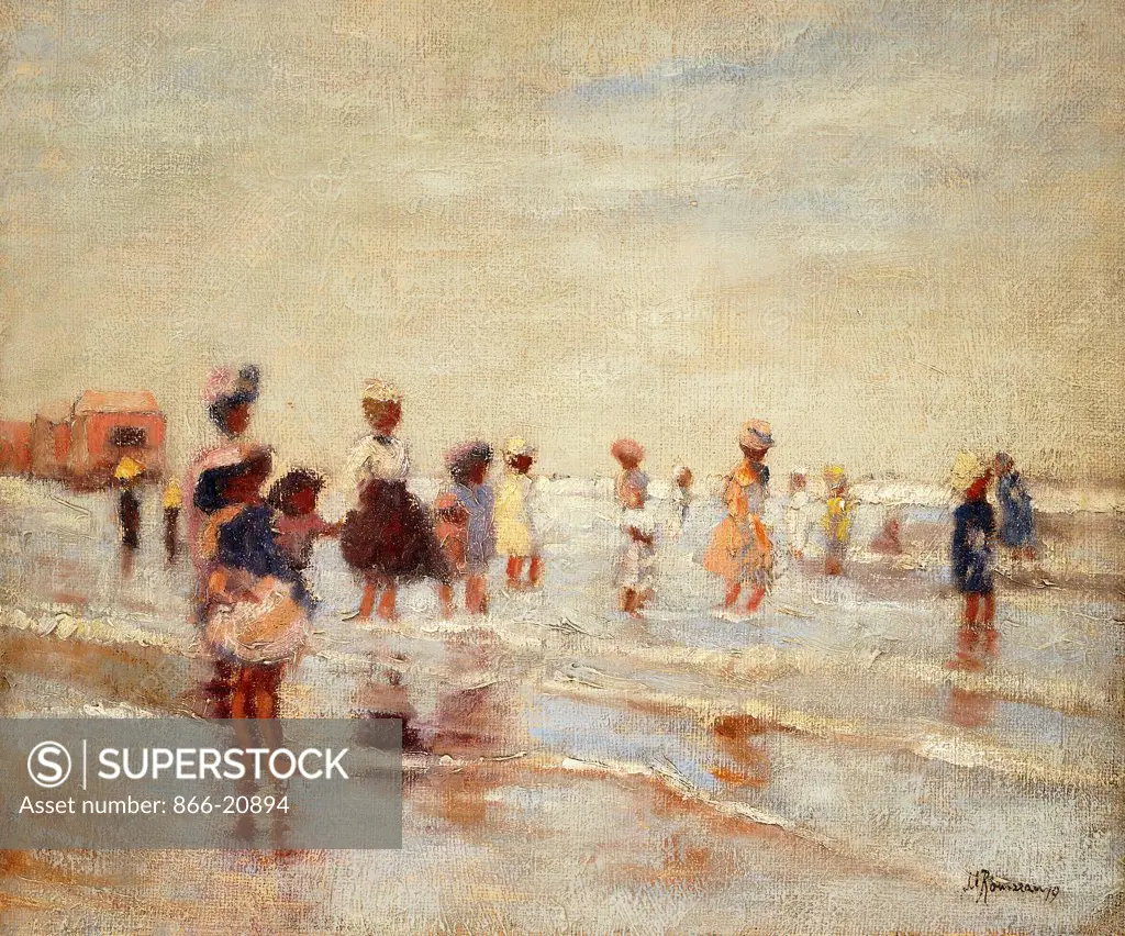 The Bathers. Marguerite Rousseau (1888-1948). Oil on board. 45.7 x 54cm.
