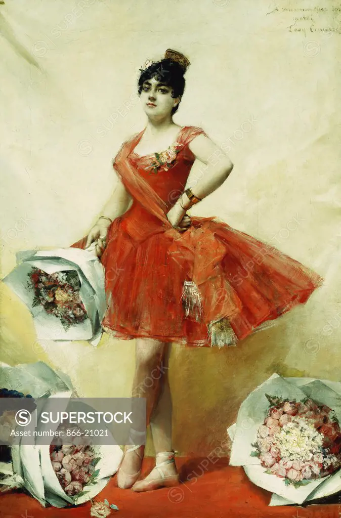 The Prima Ballerina. Leon Francois Commere (1850-1916). Oil on canvas. 82.5 x 54.6cm.