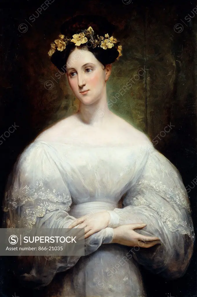 Princess Marie Christine d'Orleans. Ary Scheffer (1795-1858). Oil on panel. Signed and dated 1830 and 1831. 97.2 x 66cm.