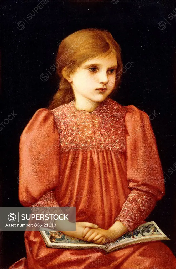 Little Dorothy Mattersdorf. Edward Burne-Jones (1833-1898). Oil on canvas. Signed and dated 1893. 64 x 42.5cm.