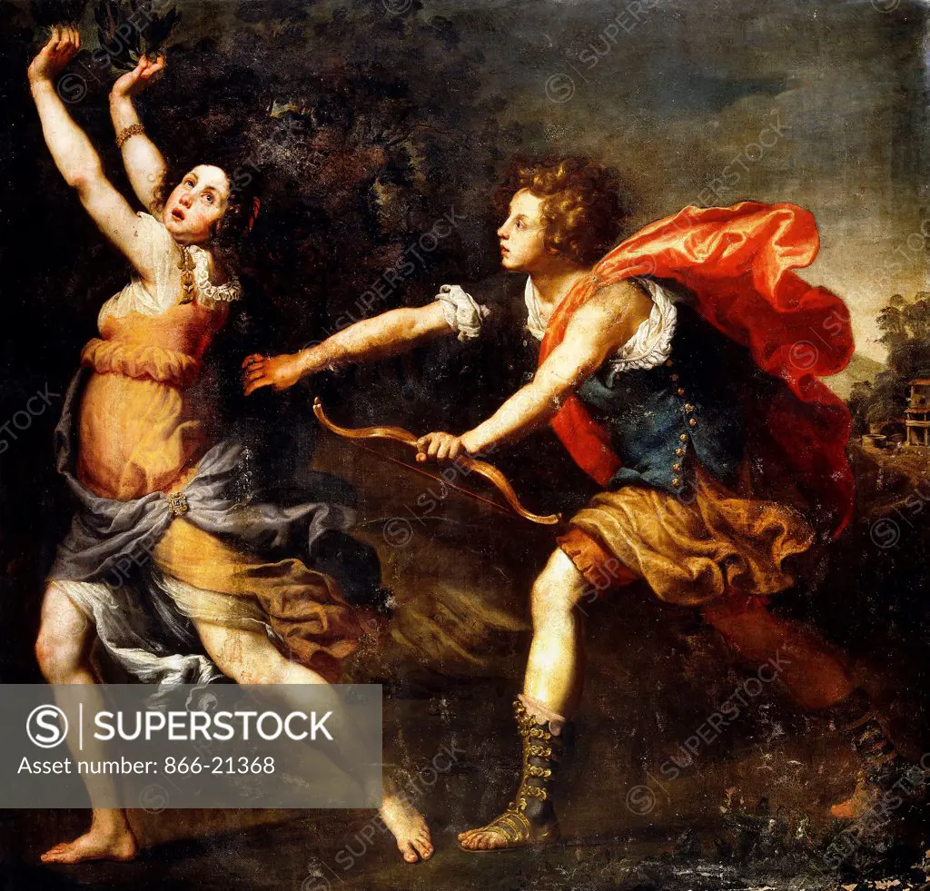 Apollo and Daphne. Lorenzo Lippi (1606-1665). Oil on canvas. 167 x 174cm.