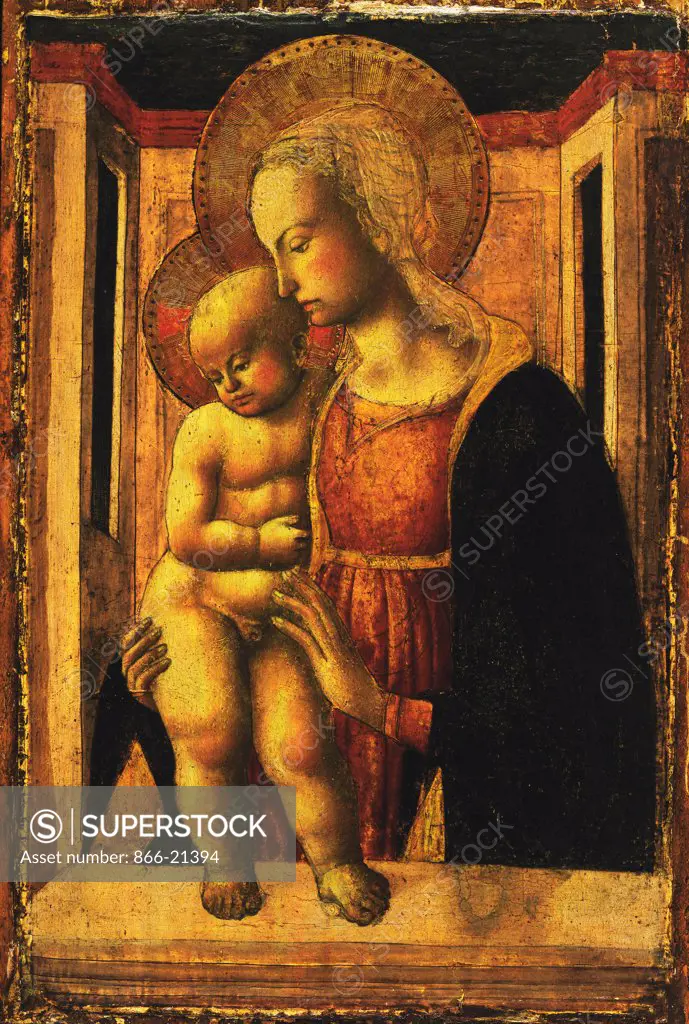 The Madonna and Child. Master of San Miniato (active c.1460-c.1490). Tempera on panel. 37.8 x 25.8cm.