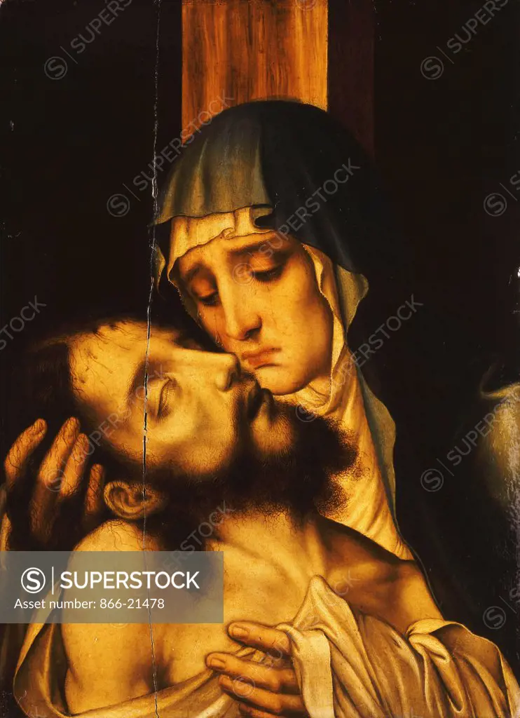 The Pieta. Luis de Morales (1500-1586). Oil on panel. 41.3 x 30cm.